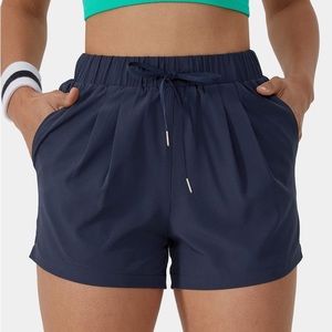 Halara High Waisted Elastic Waistband Drawstring Casual Shorts 3”
